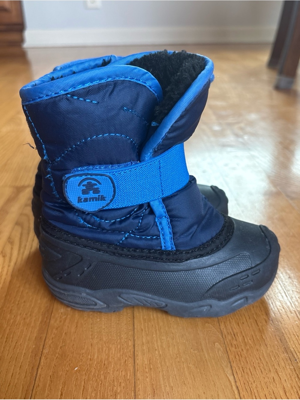 Kamik Snowbug 5 Snow Boots Navy Blue Winter Clothes Waterproof Boys Sz 7 Toddler